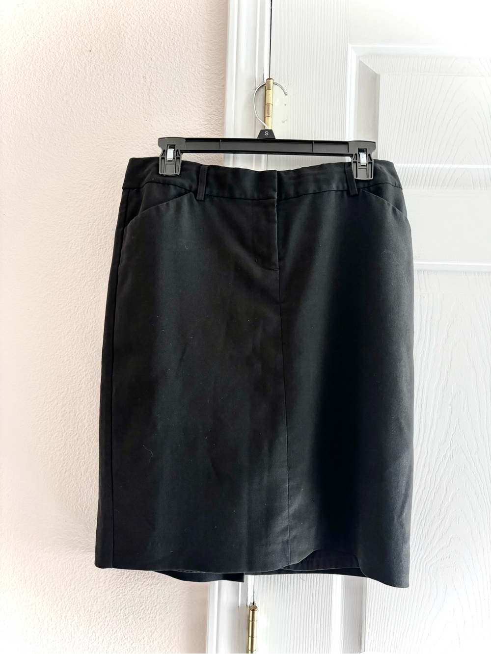 Express Design Studio Editor Black Pencil Skirt Knee Length Size 8